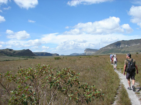 Verso la Vale do Capao, alla fie del parco della Chapada Diamantina.