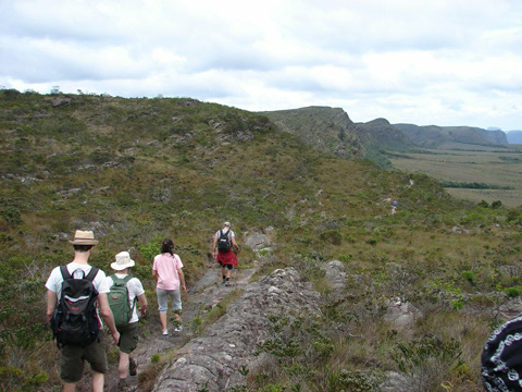 Verso la Vale do Capao, alla fie del parco della Chapada Diamantina.
