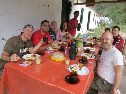 La seconda colazione nella valle do pati