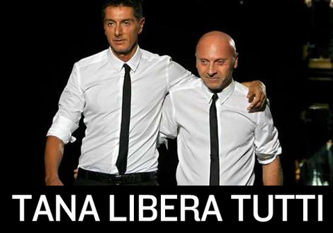 Boicottare Dolce e Gabbana evadono il fisco e non pagano le tasse. Boicottare Dolce e Gabbana evadono il fisco e non pagano le tasse.