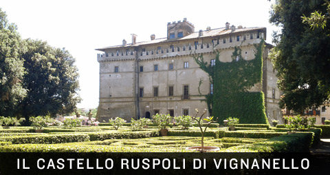 Il castello Ruspoli a Vignanello (Viterbo)