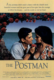 Film Il postino, con Massimo Troisi, Philippe Noiret, Mariagrazia Cucinotta.