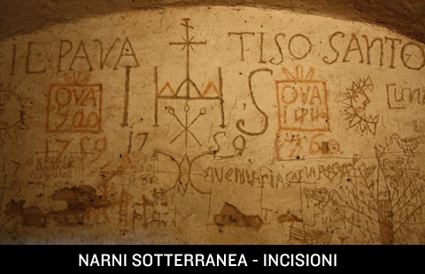 Le incisioni di Narni Sotterranea.