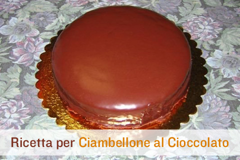 Ricetta per dolce, ciambellone al cioccolato.