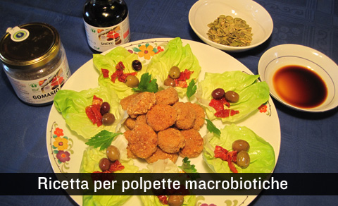 Ricetta per polpette macrobiotiche.